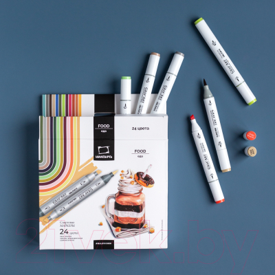 Набор маркеров Малевичъ GrafArt Brush / 190905