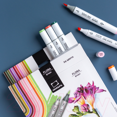 Набор маркеров Малевичъ GrafArt Brush / 190913