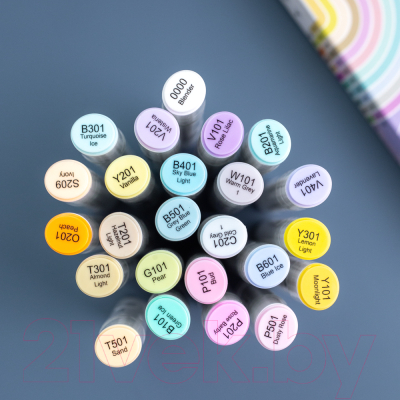 Набор маркеров Малевичъ GrafArt Brush / 190909