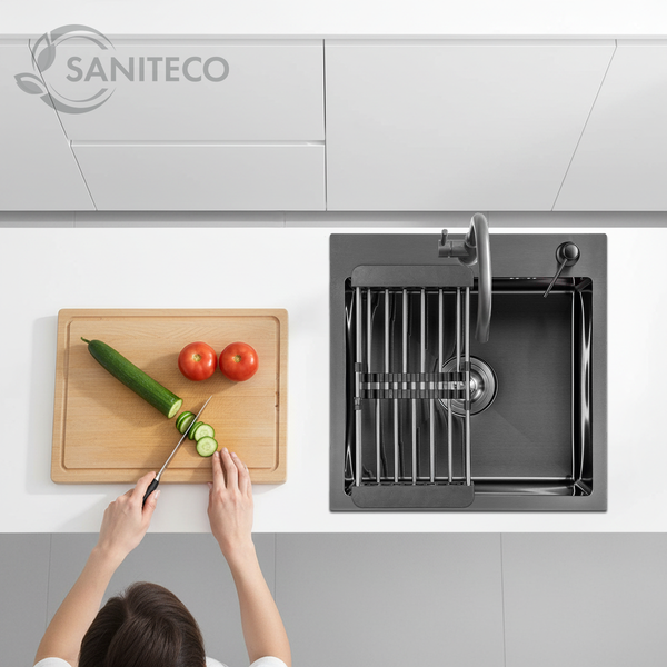 Мойка кухонная Saniteco 4848 Nano