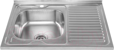 Мойка кухонная Saniteco 8060S-L (с сифоном)