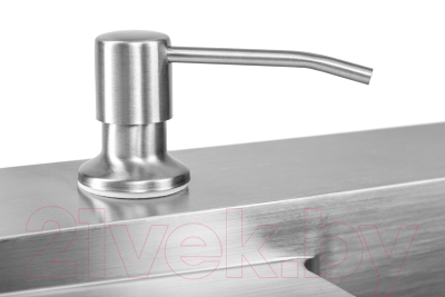 Мойка кухонная Saniteco 6550-R (с сифоном, дозатором и коландером)