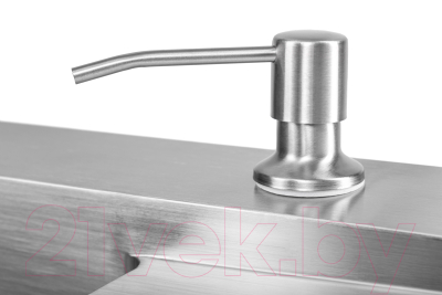 Мойка кухонная Saniteco 6550-L (с сифоном, дозатором и коландером)