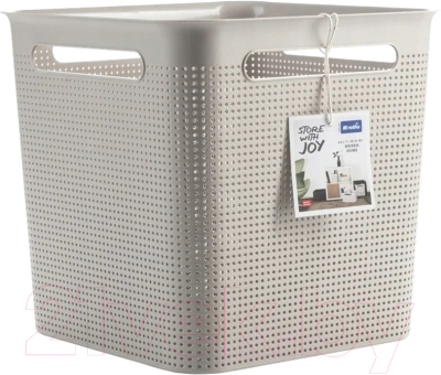 Корзина для белья Rotho Brisen / 1024007422 (18л, бежевый) - фото