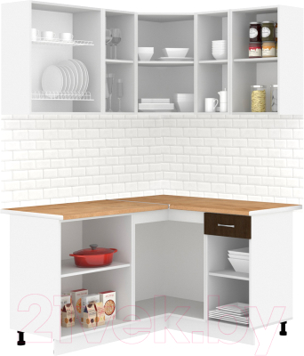 Кухонный гарнитур Кортекс-мебель Корнелия Лира 1.5x1.3 (дуб сонома/венге/дуб бунратти)