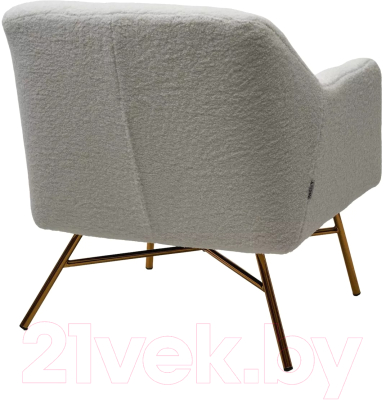 Кресло мягкое M-City Sheep / 629M04953 (Nini-01 белый Teddy/золотой)