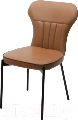 Стул M-City Corda / 629M04947 (MA-4/MA-7 коньяк/темно-серый кант/черный) - фото