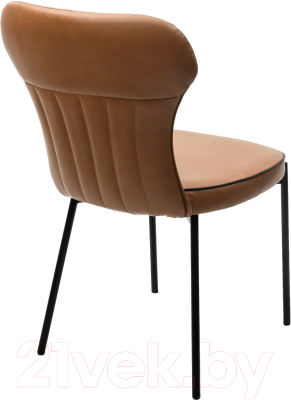 Стул M-City Corda / 629M04947 (MA-4/MA-7 коньяк/темно-серый кант/черный)