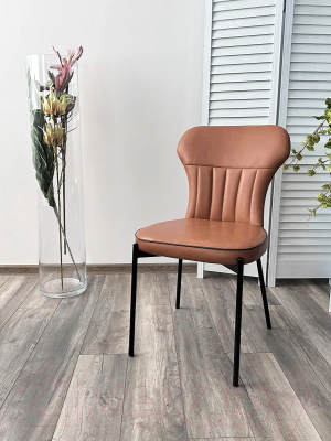 Стул M-City Corda / 629M04947 (MA-4/MA-7 коньяк/темно-серый кант/черный)