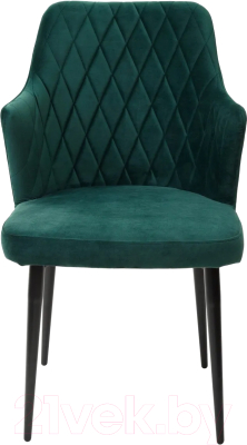 Стул M-City Herman / 461MC03521 (зеленый 19 велюр/черный)