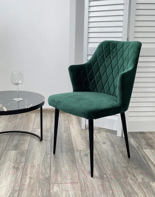 Стул M-City Herman / 461MC03521 (зеленый 19 велюр/черный)