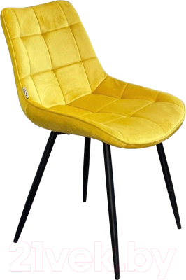 Стул M-City Miami / 628M04298 (G062-20 желтый велюр/черный) - фото