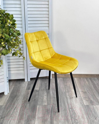 Стул M-City Miami / 628M04298 (G062-20 желтый велюр/черный)