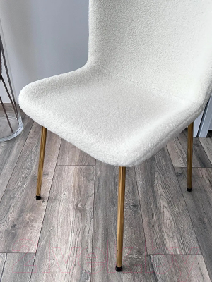 Стул M-City Riya / 629M04961 (UF992-01 белый Teddy/золото)