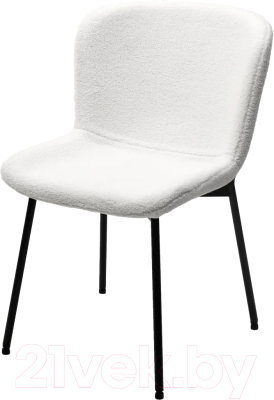 Стул M-City Riya / 629M04960 (UF992-01 белый Teddy/черный) - фото