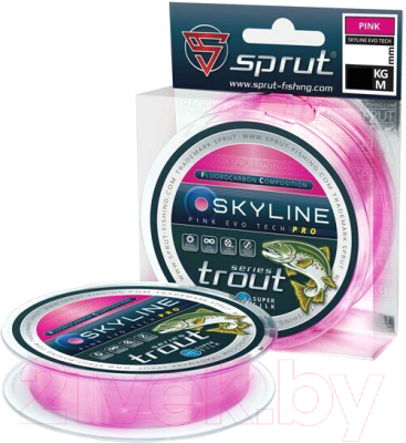 Леска флюорокарбоновая Sprut Skyline Fluorocarbon Composition Evo Tech Pro 100м 0.285мм - фото