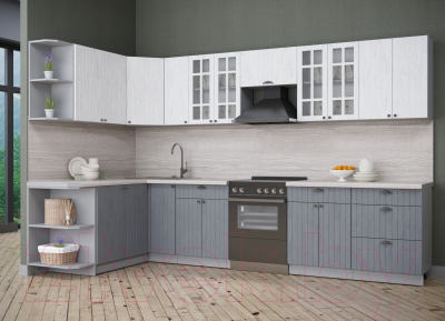 Готовая кухня Интерлиния Берес 1.7x3.3 левая