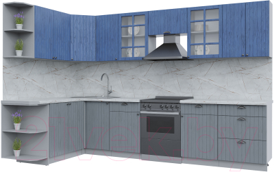 Готовая кухня Интерлиния Берес 1.7x3.2 левая - фото