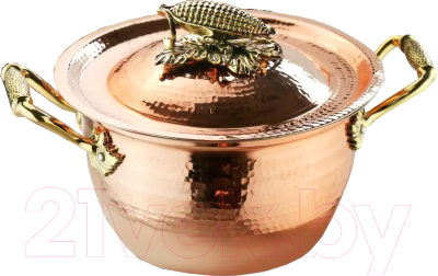 Кастрюля Кольчугинский мельхиор Кукуруза / С72108/4 (2л) - фото