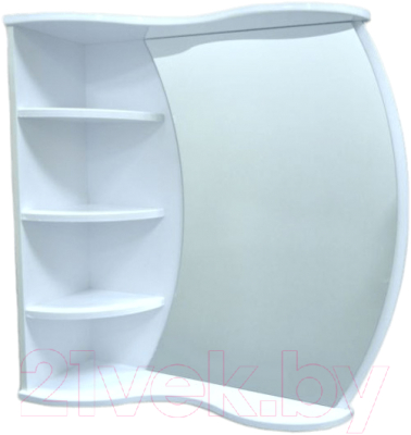 Шкаф с зеркалом для ванной Гамма 18м - фото