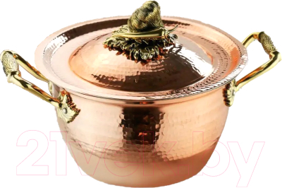 Кастрюля Кольчугинский мельхиор Чеснок / С72108/5 - фото