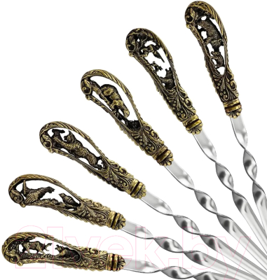 Набор шампуров Кольчугинский мельхиор Охотничий / КМ18720606