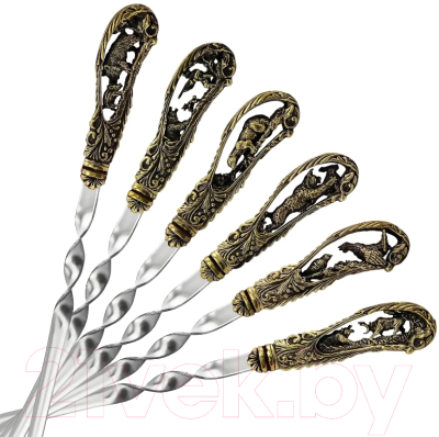 Набор шампуров Кольчугинский мельхиор Охотничий / КМ18720606