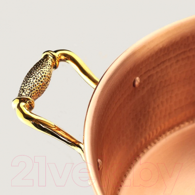 Таз для варенья Кольчугинский мельхиор Лист С95408/3 (3л)