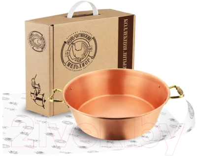 Таз для варенья Кольчугинский мельхиор Лист С95408/10 (6л)