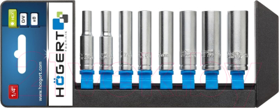Набор головок слесарных Hoegert 1/4