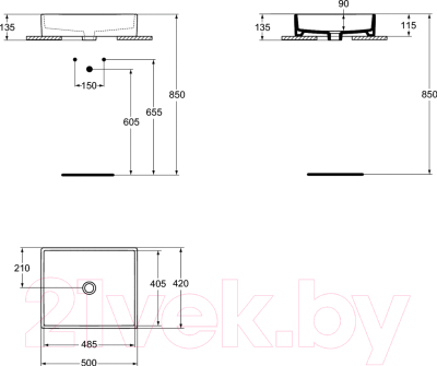 Умывальник Ideal Standard Strada K077601