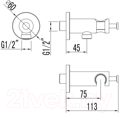 Лейка ручного душа LEMARK LM3785BL