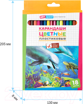 Набор цветных карандашей ArtSpace Подводный мир / 259768