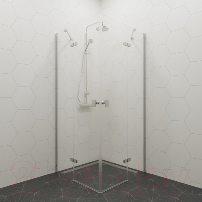 Душевой уголок Triton Дельта-Хром 90x90 (без поддона)