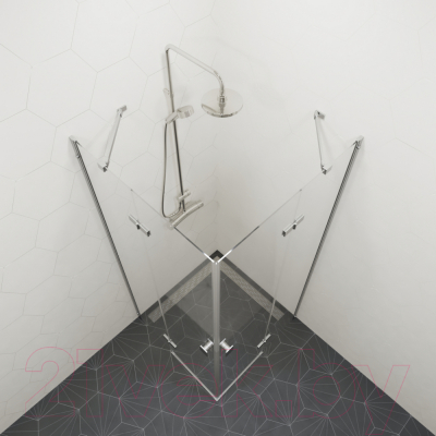 Душевой уголок Triton Дельта-Хром 90x90 (без поддона)