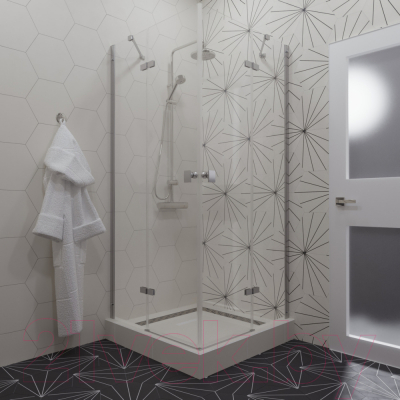 Душевой уголок Triton Дельта-Хром 90x90 (без поддона)