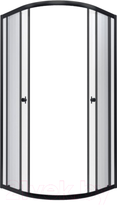 Душевой уголок Triton Альфа-Блэк 90x90 (без поддона) - фото