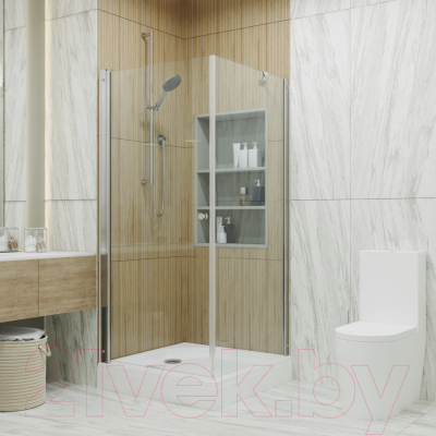 Душевой уголок Triton Форта-Хром 90x90 (с поддоном)