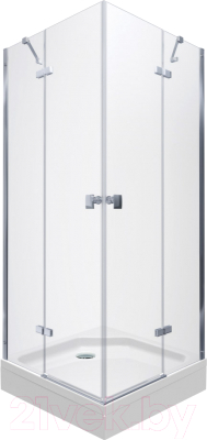 Душевой уголок Triton Дельта-Хром 90x90 (с поддоном) - фото
