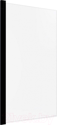 Стеклянная шторка для ванны Triton Соло-Блэк 75x140 - фото