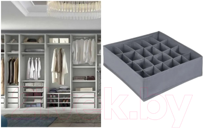 Кофр для хранения Рыжий кот 103073 (серый)