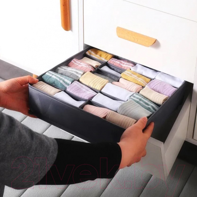 Кофр для хранения Рыжий кот 103073 (серый)