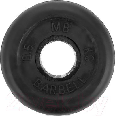 Диск для штанги MB Barbell d26мм 0.5кг - фото