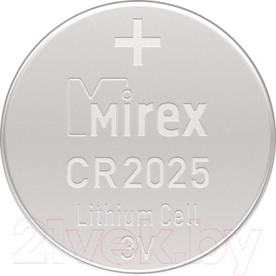 Батарейка Mirex CR2025 3V / 23702-CR2025-E1 - фото