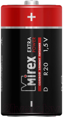 Комплект батареек Mirex R20 D 1.5V / 23702-ER20-S2