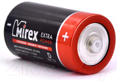 Комплект батареек Mirex R20 D 1.5V / 23702-ER20-S2