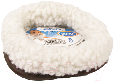 Лежанка для животных Duvo Plus Овчинка / 4745039/DV (бежевый/коричневый) - фото