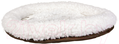 Лежанка для животных Duvo Plus Овчинка / 711/100/DV (белый/коричневый)