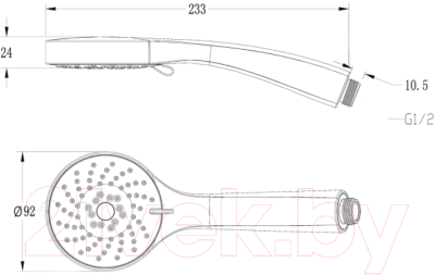 Лейка ручного душа LEMARK LM0813C