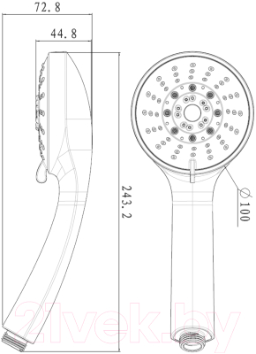 Лейка ручного душа LEMARK LM0135C